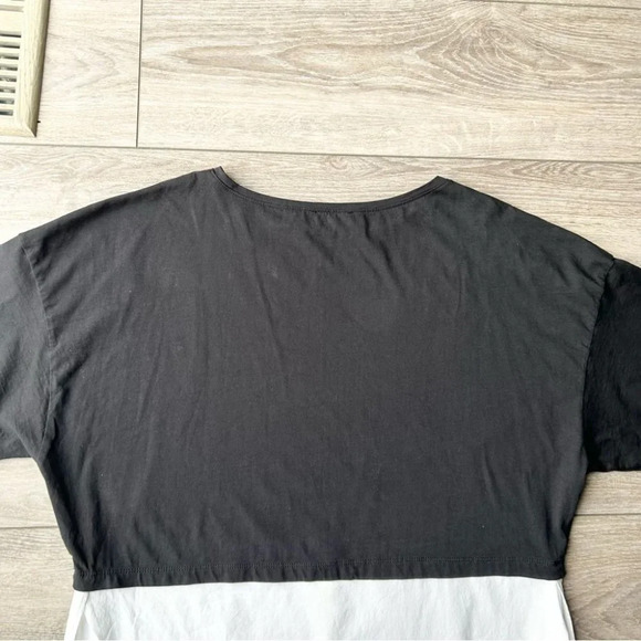 Zara Black White Mixed Media Oversized Tunics - Picture 13 of 14